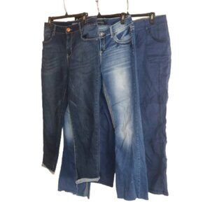Lot of 3 Size 14 Pairs Pants Jeans Rue 21 Sandpiper Natural Reflections